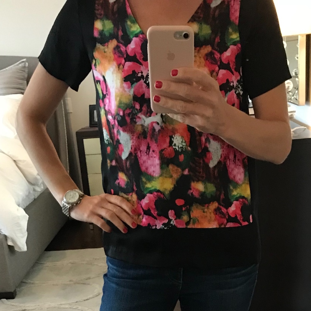 COPY - I.C.B Silk Top w/ Floral Print